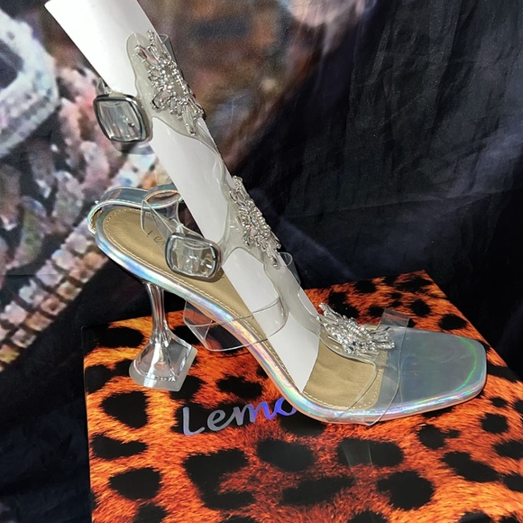 Lemonade holographic shining heels NWT - Picture 4 of 7